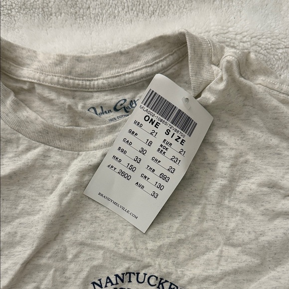 Brandy Melville Nantucket Island Gray T-Shirt - Picture 4 of 5